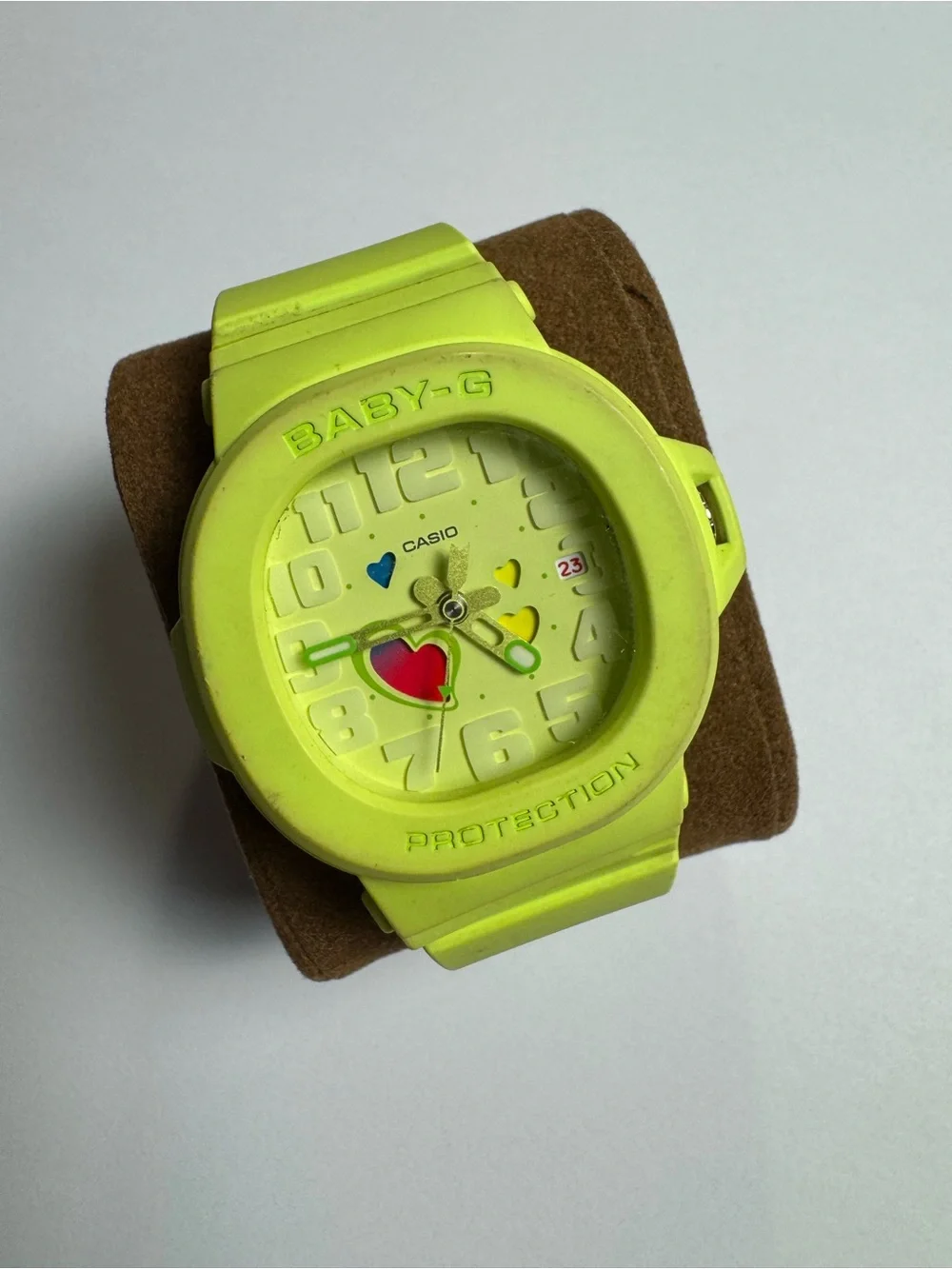 Casio Baby G G-Shock “Playful Hearts Series” Lime Green BGA10-3A analog watch